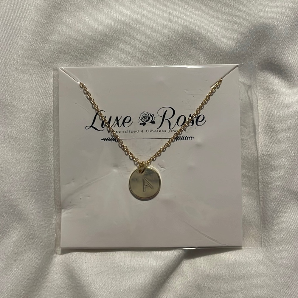 “A” necklace